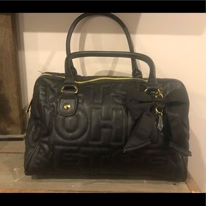 Betsey Johnson Black quilted purse